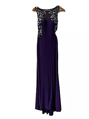 Blondie Nites Prom Dress Purple Plum Size 1 Formal Mardi Gras Prom Dress • $19.90