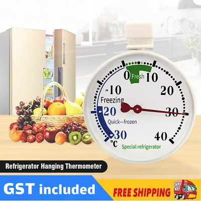 $9.47 • Buy 1/4pcs Refrigerator Hanging Thermometer Freezer Fridge Temperature Gauge Hanger
