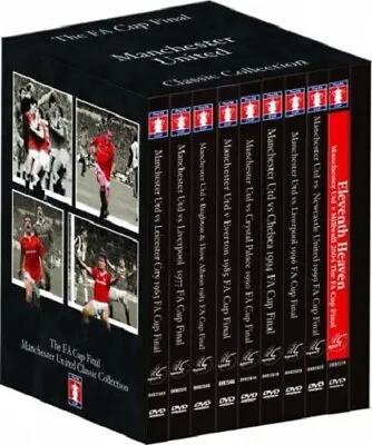 £39.99 • Buy Manchester United 9 DVD Box Set The Classic FA Cup Final Collection Man Utd MUFC