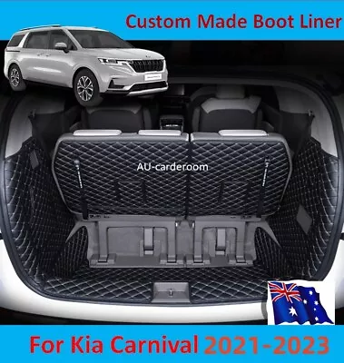 Fits New Kia Carnival 2021-2023 Custom Made Trunk Boot Mats Liner Cargo Cover • $159