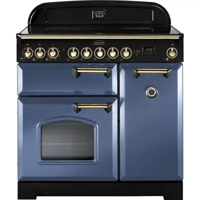 Rangemaster CDL90EISB/B Classic Deluxe 90cm Electric Range Cooker 5 Burners A/A • £3019