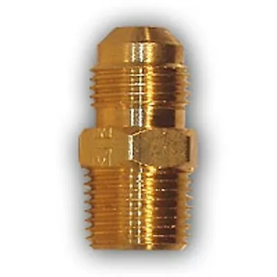 4pcs 1/4 Inch Flare X 1/8 Male MPT Pipe Adapter Brass Fitting Connector NPT Air • $12.61