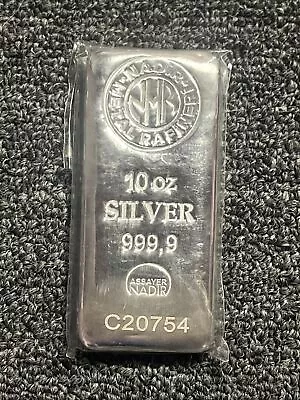 10 Oz. Nadir Metal Rafineri Refinery Silver Bar - 999.9 Fine • $330