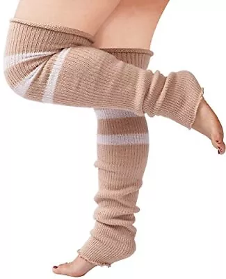 Plus Size Leg Warmers For Women Long Knit Leg Warmers Over Knee Thigh High Sock • $17.53