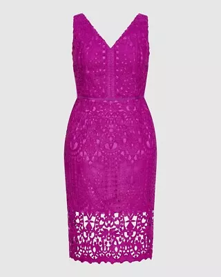 City Chic M 18 NWT RRP $199.95 Dress All Class Magenta Formal Wear • $75