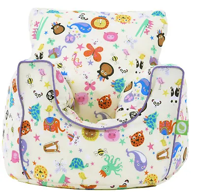 Cotton Party Animals Bean Bag Arm Chair With Beans Toddler Size From Bean Lazy • £24.99