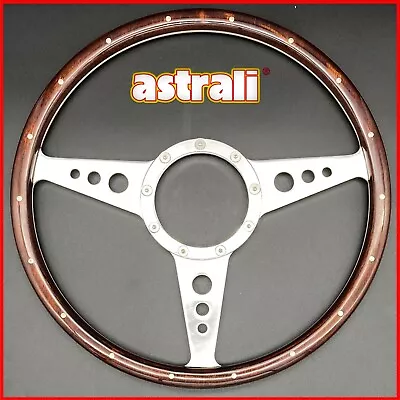 14  Monza Classic Car Riveted Wood Rim Steering Wheel Suits Moto-Lita Boss • $139.95