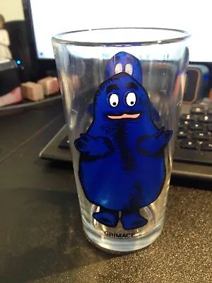 Vintage McDonalds Blue Grimace Collector Series Glass 1970's • $12.49