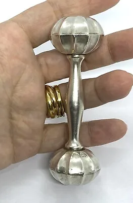 Vintage Web Sterling Silver Baby Rattle 3.3/4 X 1.1/4” 23.41g • $65