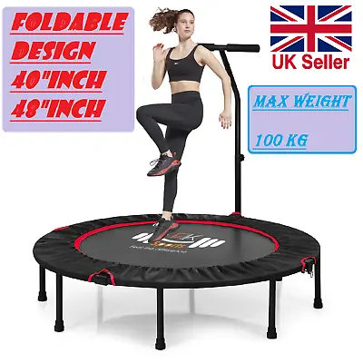 £55.99 • Buy Mini Trampoline Fitness Jumper Rebounder Exercise Gym Bouncer With Handle 40/48 
