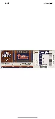 Phillies Roy Halladay No Hitter Nlds Mega Ticket • $129.99