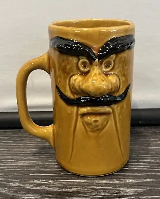 Funny 3D Face Mug Art Pottery Coffee Cup Stoneware 5  Tall Ceramic • $14