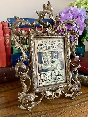 £65 • Buy Antique Gilded French Style Scroll Baroque Rococo Picture Frame Fits 6” X 4”