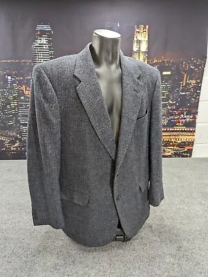 Barrington Navy Blue  Sport Coat Blazer Jacket Mens Size  44 100% Wool • $10