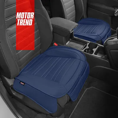 Blue  Car Front Seat Cushions  Faux Leather Seat Covers Auto Truck SUV • $32.99