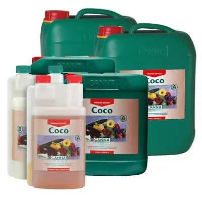 £20.45 • Buy Canna Coco A+B 1L 5L 10L - Coco Base Nutrient Veg Flowering Stages Litres