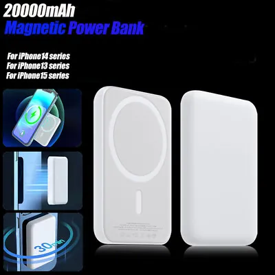 20000mAh Wireless Charger Power Bank Magnetic Battery Pack For IPhone 14/13/15 • $13.99