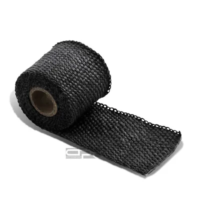 5ft/60 L 2 W Exhaust Header Turbo Manifold Pipe Black Heat Shield Wrap Tape • $7.08