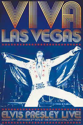 Elvis Presley Las Vegas 24x36 Poster King Memphis Love Me Tender GIFT NEW ROCK!! • $17.99