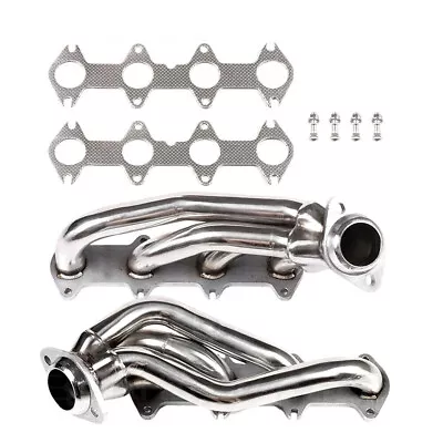 Stainless Exhaust Manifold Shorty Headers For Ford F150 2004-2010 5.4L V8 • $114.99