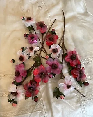 Lot Of 3 Sweet Vintage Millinery Flower Sprays-see Description • $8