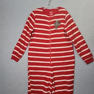 Sock Monkey Womens Footed PJs Sz M • $16.97