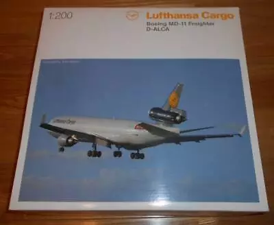 Herpa 1/200 Lufthansa Cargo Md-11F D-Alca • $88.14