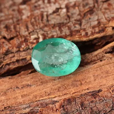 1.12 Ct Certified Natural Emerald Zambia Oval Cut Faceted Emerald Loose Gemstone • $19.99