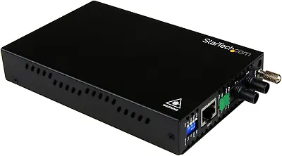 10/100 Mbps Ethernet To Fiber Optic Media Converter - Steel - Chassis Mount - ST • $107.99