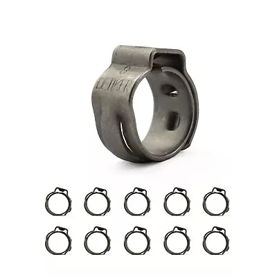 Oetiker Stainless Single Ear Clamps - Stepless - 6.8 - 8mm - 10 Pack • $21.95