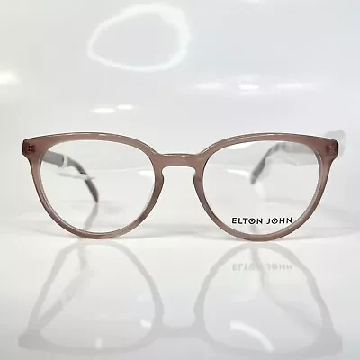 Elton John Winifred Frames Eyeglasses/Glasses Natural Blush Clear 51.0-19.0-142 • $65