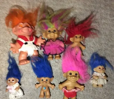 Vintage Trolls Bundle Of 7  • £15