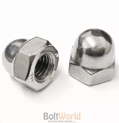 £277.69 • Buy M3 M4 M5 M6 M8 M10 M12 M14 M16 M18 M20 Stainless Steel A2 Dome Head Cup Nuts Nut