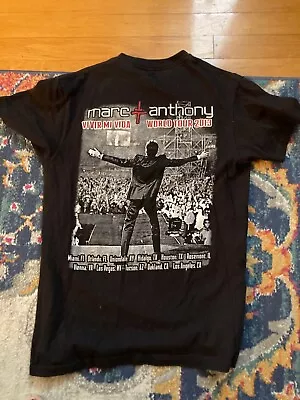 Vintage Marc Anthony World Tour 2013 Vivir Mi Vida Concert Tour T Shirt Small • $39.96