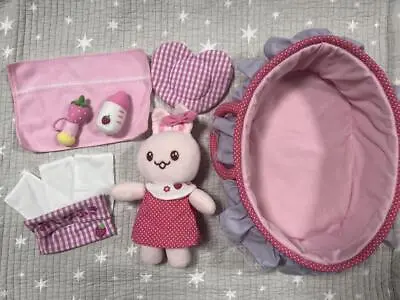 Mother Garden Usamomo Care Set Plush Doll Pink Japan • $65