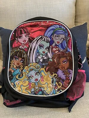 MONSTER HIGH   12  X 17  FULL SIZE  BACKPACK. Pre-owned Great Condition • $13.95