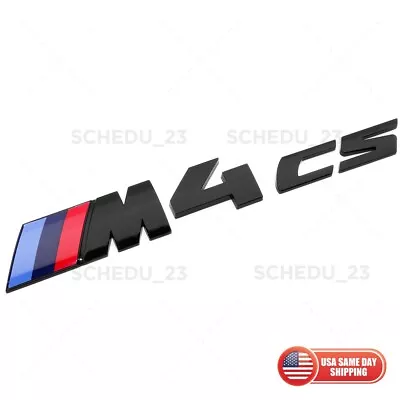 F82 F83 LCI M4 Cs Gloss Black Competition Package Trunk Emblem Badge M Power • $29.99