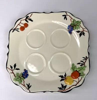 T.F. & S. Ltd. Ceramic Square Plate With Fruit Design Made In England • £23.74