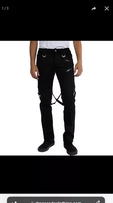 TRIPP NYC - MENS DOUBLE ZIP PANTS - Size 28 • $63.99