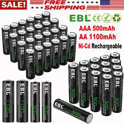 Lot 1.2V AA AAA Rechargeable Batteries NiCd Battery For Garden Solar Ni-Cd Light • $7.19