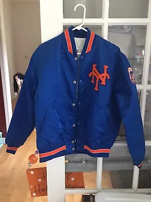 Vintage 80s Original Starter New York Mets Satin Jacket Adult Large Made In USA • $140