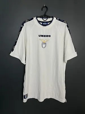 Ss Lazio 1990's Training Football Shirt Umbro Vintage Jersey Size Xl Adult • £65.99