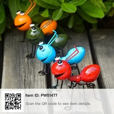 4pcs Metal Ants Figurines Garden Yard Art Decorative Cute Ant Sculptures • $18.99
