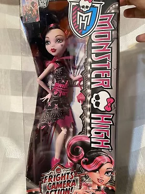 Mattel Monster High Frights Camera Action! Black Carpet Draculaura DVD 2014 • $85