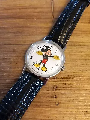 Vintage 1971 Timex Mickey Mouse Mechanical Men's Watch N.O.S! • $159.95