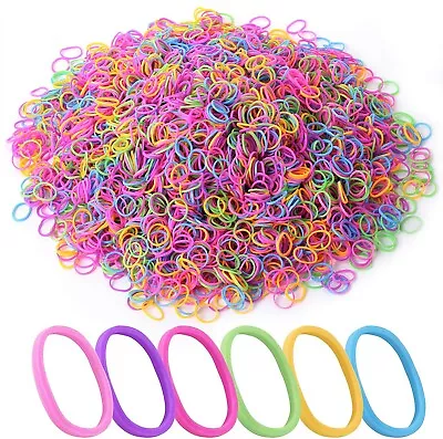 Hair Bands Colorful Elastic Hair Band Mini Hair Rubbers Ties For Girls • $10.95