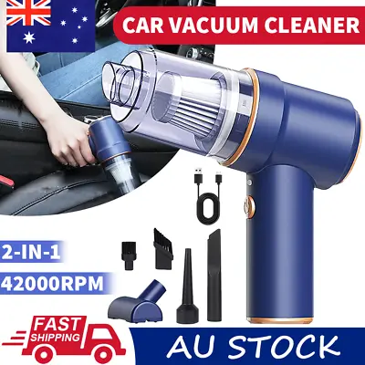 42000RPM Mini Air Duster Handheld Cordless Car Vacuum Cleaner Home Dust Blower • $32.99