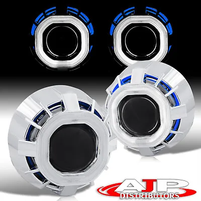 2.5  Bi Xenon Headlight Retrofit Projector Angel Eyes Blue White HID 6K For Ford • $54.99