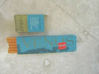 Vintage Box Of Venus #2 Medium Soft Pencils - Blue Band #3557 • $29.99