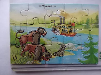 Ü EI Ferrero Jigsaw Puzzle / 1992 - Snake River Indians / Top Right • £0.86